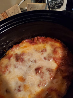A picture of Slow Cooker Turkey and Sausage Lasagna.
