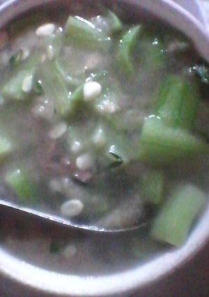 Hình của món Mướp xào thịt bò.