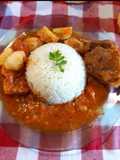 Estofado de solomillo con arroz