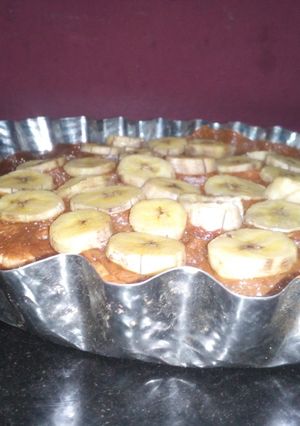Una foto de Tarta de banana split🍌