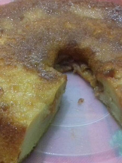 Una foto de Budín de pan relleno de dulce de membrillo