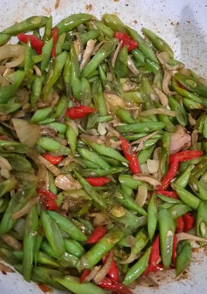 Foto resep Oseng buncis teri jengki