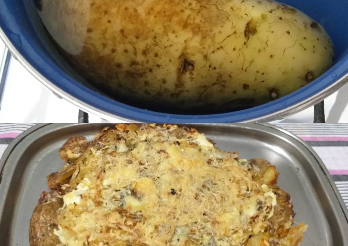 Papa "estrellada" (más económico y rico: IMPOSIBLE!)