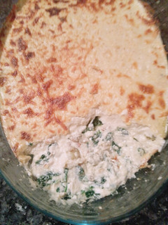 Una foto de Espinacas gratinadas