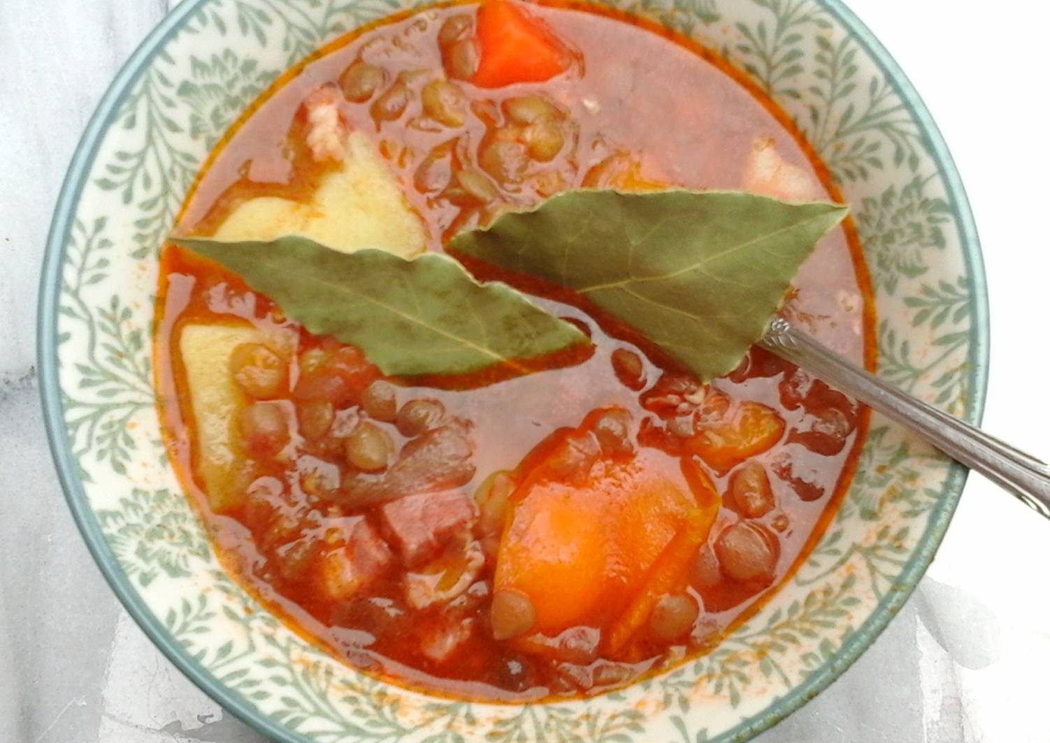 Fakes Soupa (Lentil Soup) Recipe by Foodzesty Cookpad