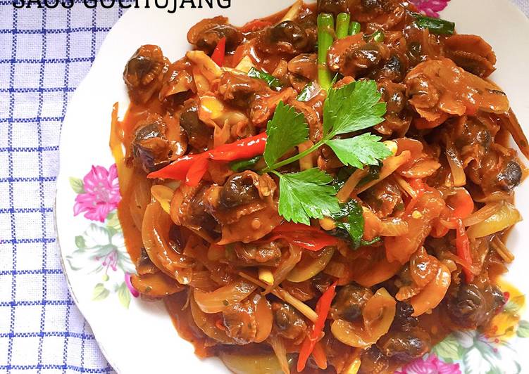 Resep Kerang Dara Saos Gochujang, Lezat