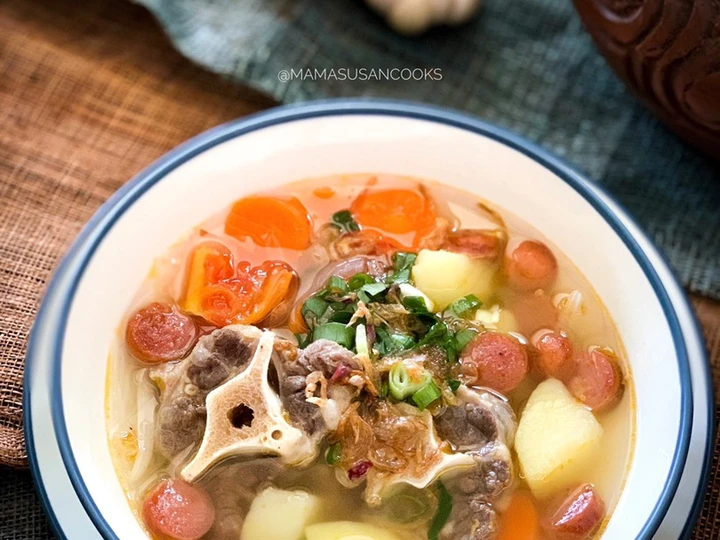 Langkah Mudah untuk Membuat Resep Sop Buntut Sapi @mamasusancooks Anti Ribet, Mantap