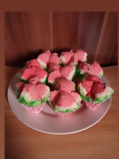 Foto resep Bolu kukus semangka