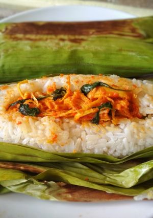 Foto resep Nasi Bakar Ayam Suwir Kemangi