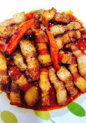 Hình của món Thịt ba rọi kho tiêu.