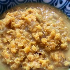 A picture of Red lentil dal - vegan.