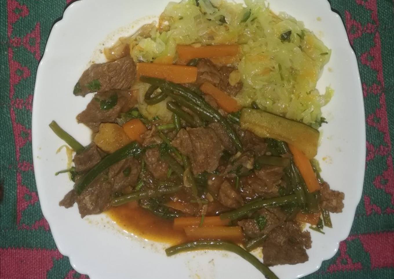 Beef and cabbage