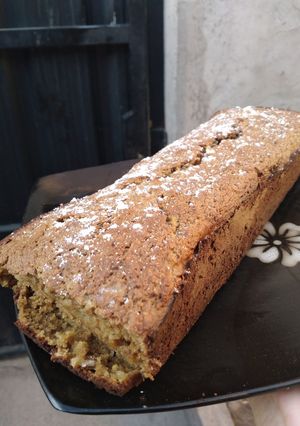 Una foto de Budín de manzana y canela