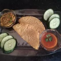 A picture of Besan wraps.