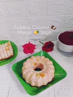 Foto resep Coconut 🥥 Sago Mango 🥭 Pudding