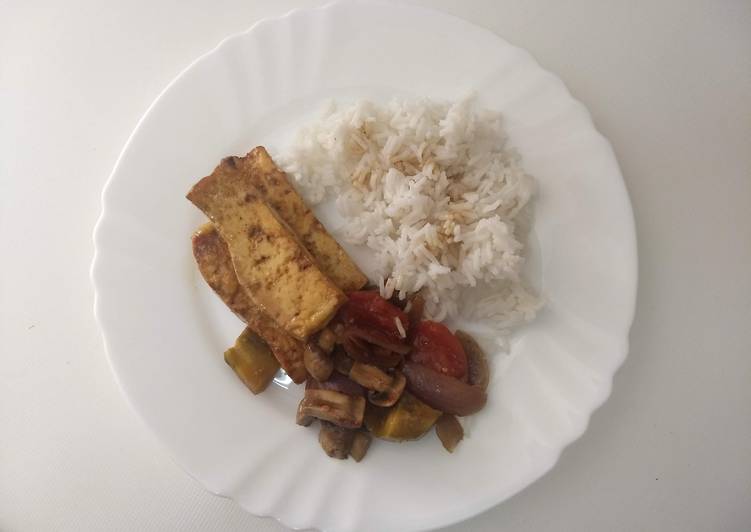 Recipe of Homemade Tofu no forno com legumes