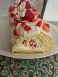 Brazo de Gitano de crema chantilly y frutillas 🍓