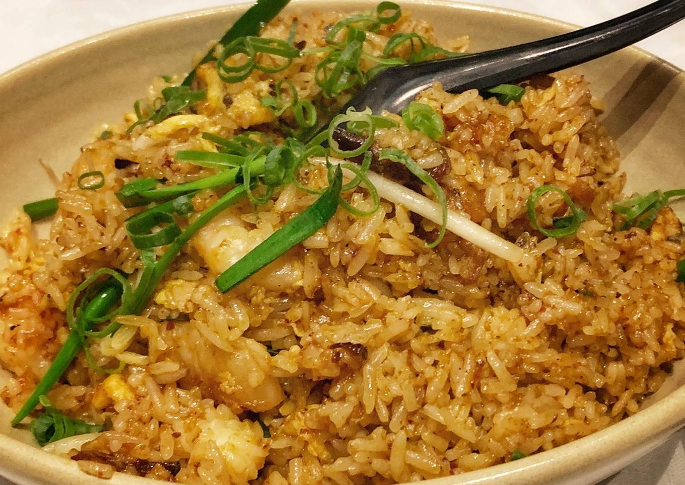 BBQ Pork and Prawn Fried Rice