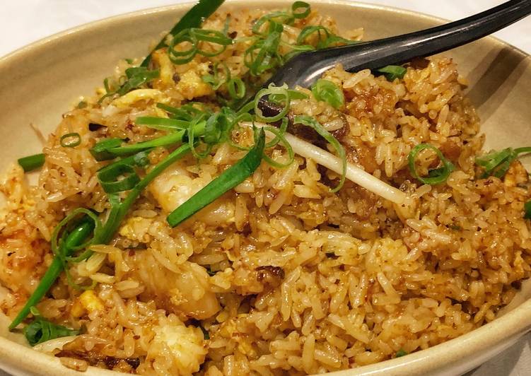 Steps to Cook Favorite BBQ Pork and Prawn Fried Rice