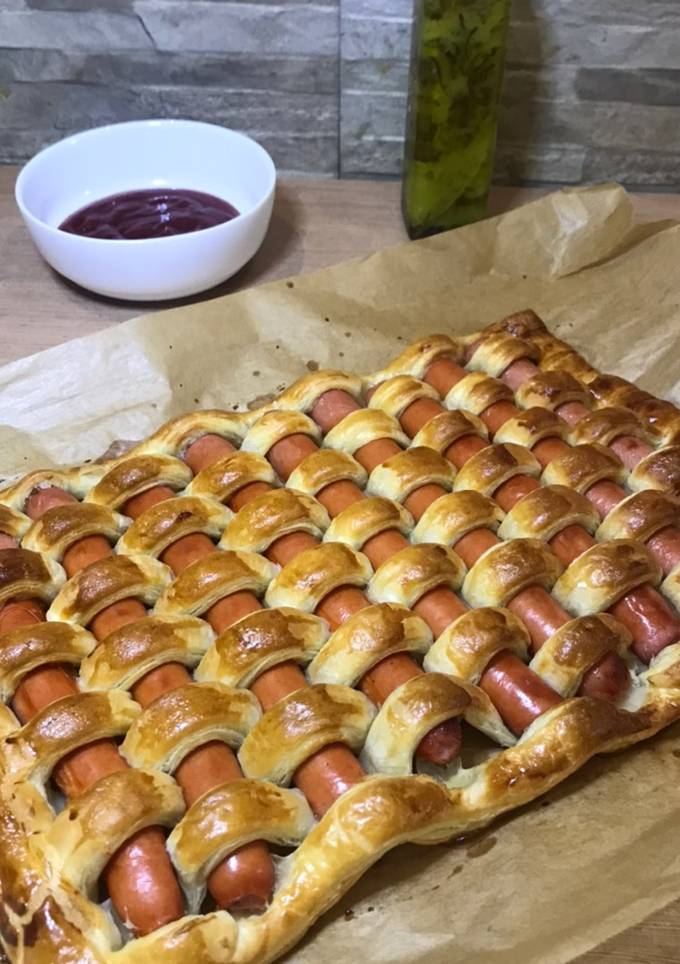 Пиріг із сосисок🌭