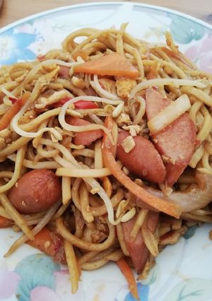 Foto resep Mie goreng sosis