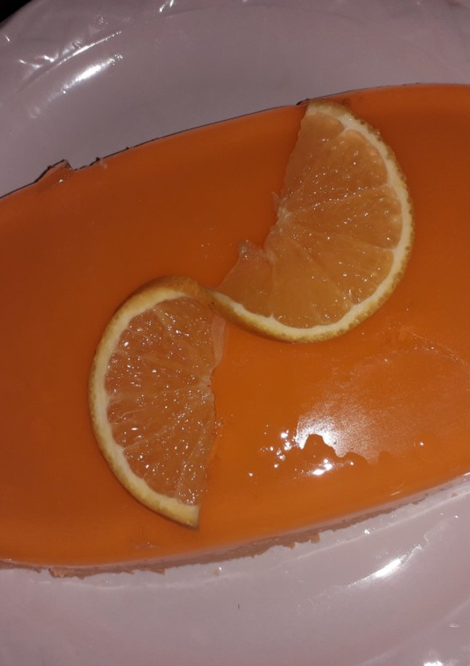 Una foto de Gelatina de refresco 🍊(naranja) rapidísima