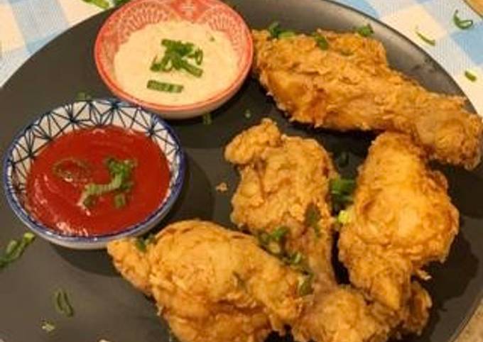 Steps to Prepare Super Quick Homemade Crispy fried chicken 😋