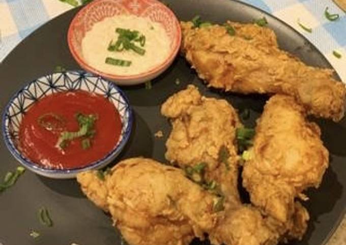 How to Prepare Tasty Crispy fried chicken 😋