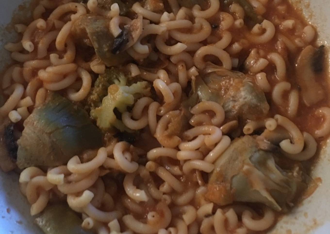 Fideuá con verduras