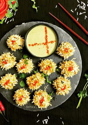 A picture of Veg Flower Dumplings.