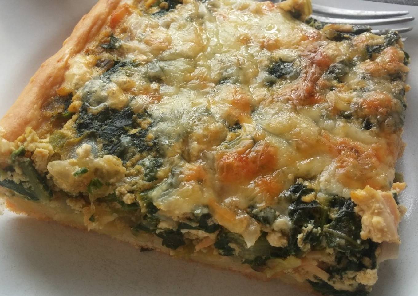 Tarta de Espinaca y Pollo