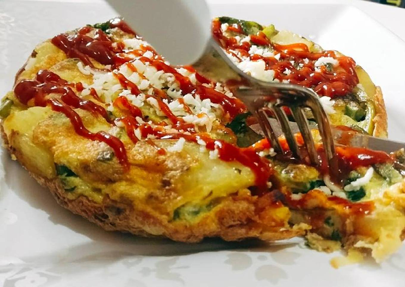 No-Bake Spinach Egg Frittata