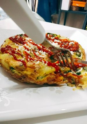 Foto resep No-Bake Spinach Egg Frittata