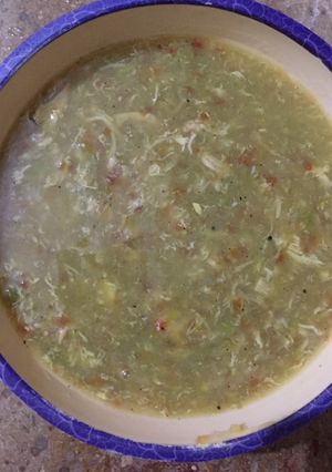 A picture of Chicken veg soup By Mahi Ahsan Shah.