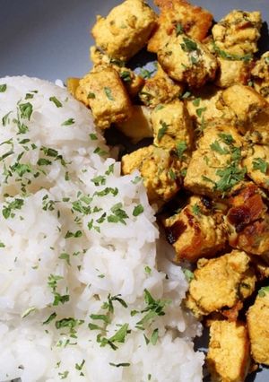 Une photo de Tofu Au curry