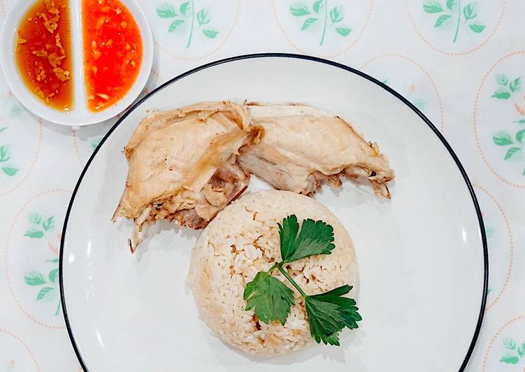 Hainam Chicken Rice pakai Rice Cooker
