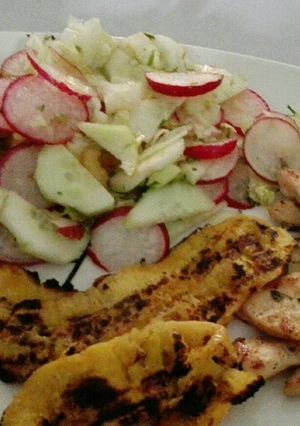 Una foto de Ensalada de rábanos