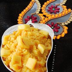 A picture of Mango Keshar Pulao.