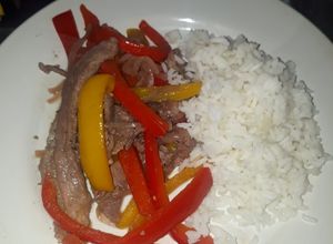 Una foto de Fajitas de sirloin