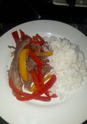 Una foto de Fajitas de sirloin