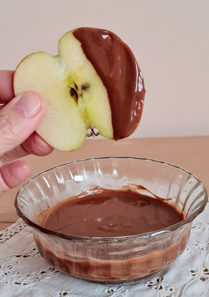 Una foto de Crema saludable de chocolate 🍫