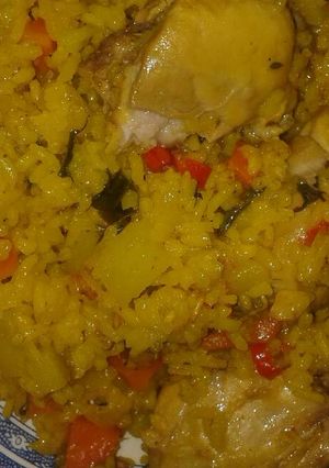 Una foto de Arroz con pollo