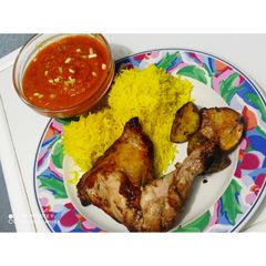Oven baked chicken A picture of Oven baked chicken.