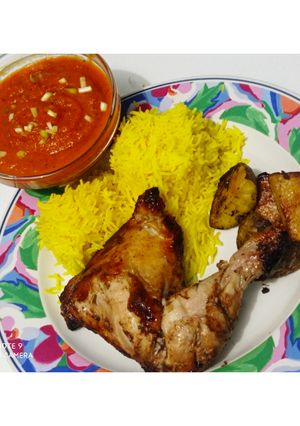 A picture of Oven baked chicken.