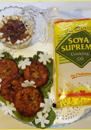 A picture of Mooli Ke Kabab Mooli Ke Chutney.