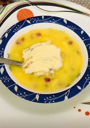 A picture of Ice cream custard.