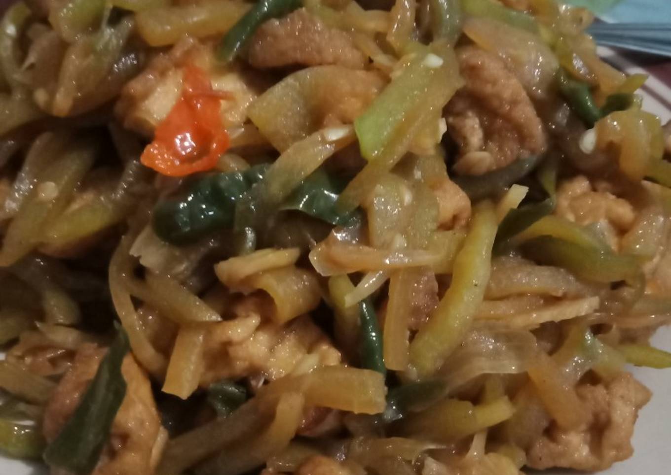 Tumis Tahu Labu Siam