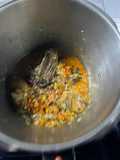 Wild rabbit in pressure cooker