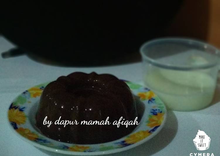 Langkah Mudah untuk Menyiapkan Pudding chocolate beng beng enak mudah dan praktis Anti Gagal