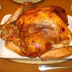 A picture of Roasted rosemary turkey.